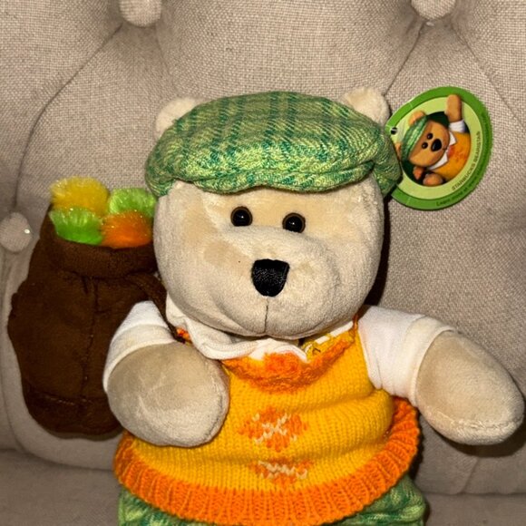 Starbucks Bearista Bear Argyle Vest Houndstooth Pants Hat Golfer 50th Ed 2006 - Picture 1 of 6